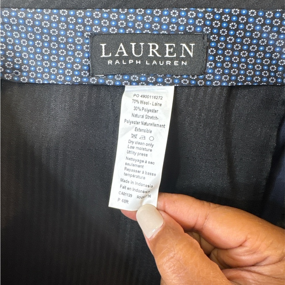 Men’s Lauren Ralph Lauren Classic Navy Suit Big and Tall - Picture 13 of 16